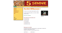 Desktop Screenshot of 5-sinne.com