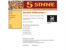 Tablet Screenshot of 5-sinne.com